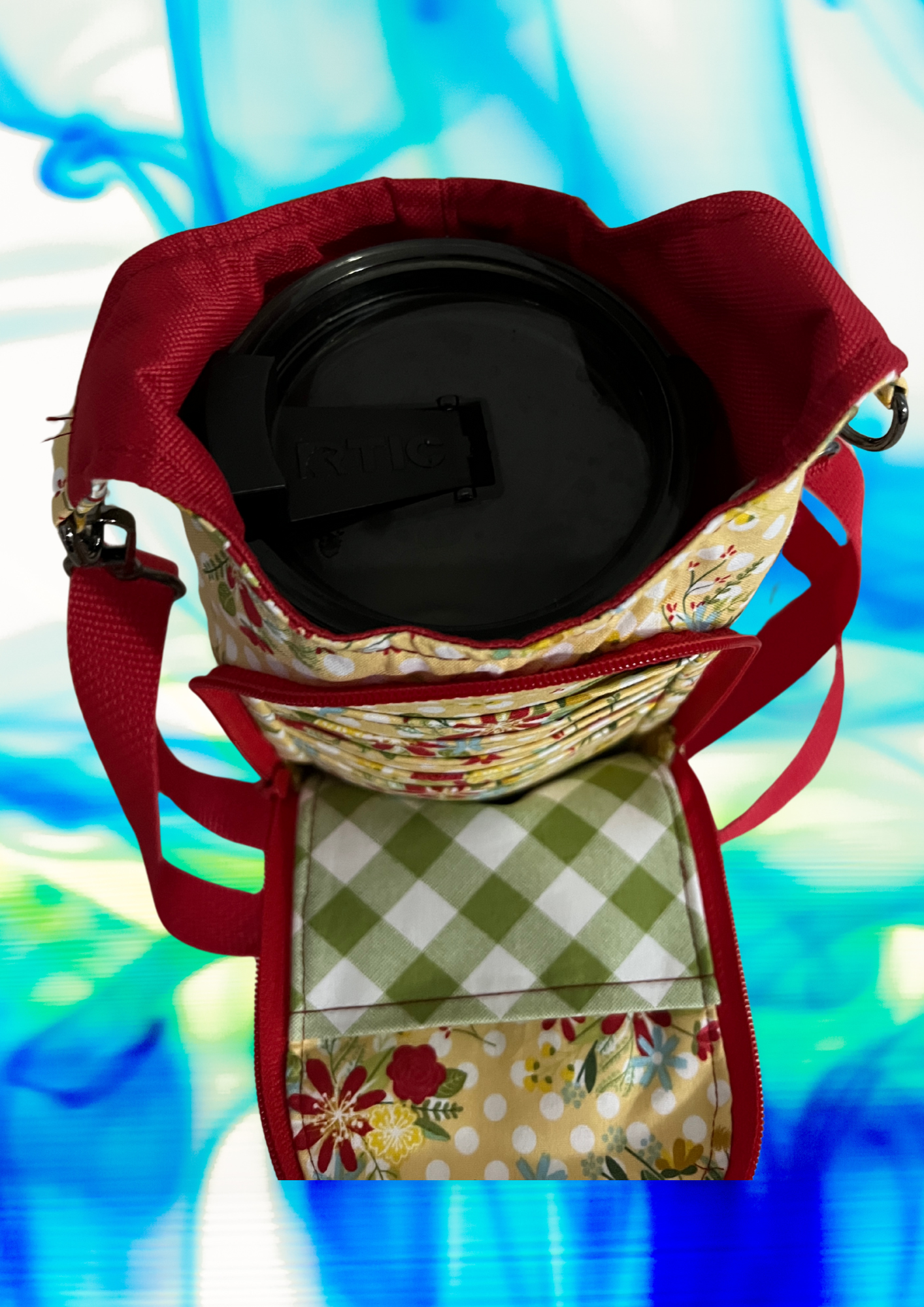 H2O To Go Bag, Yellow Floral