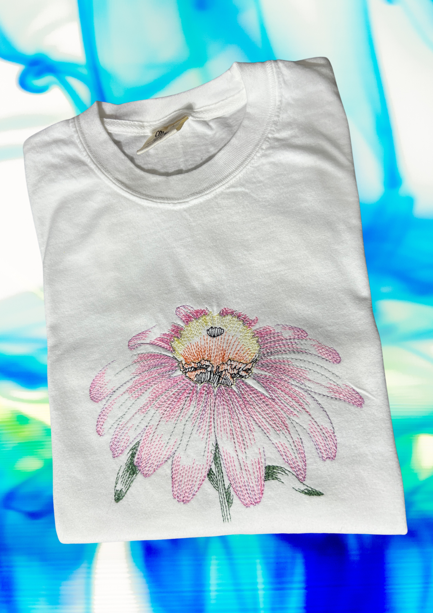 Short Sleeve Tshirt - Daisy, White