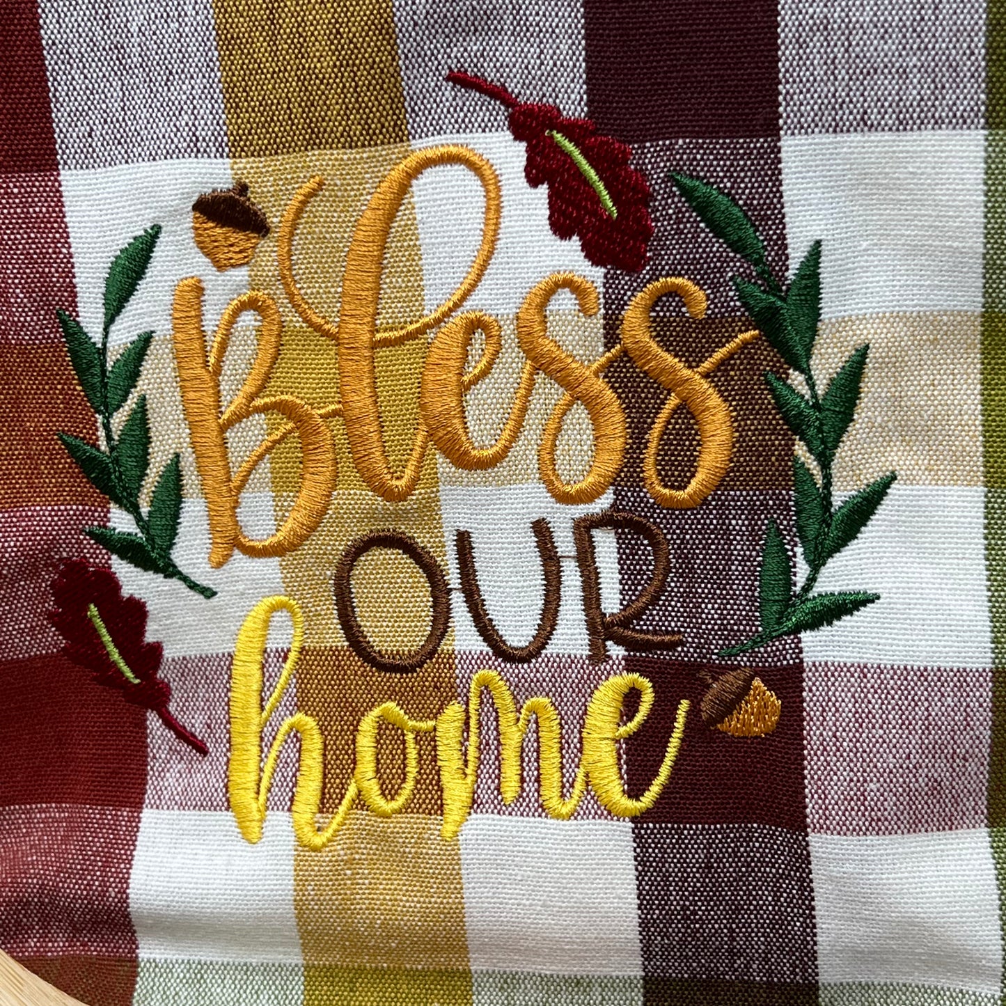 Kitchen Towel - Plaid Bless Our Home