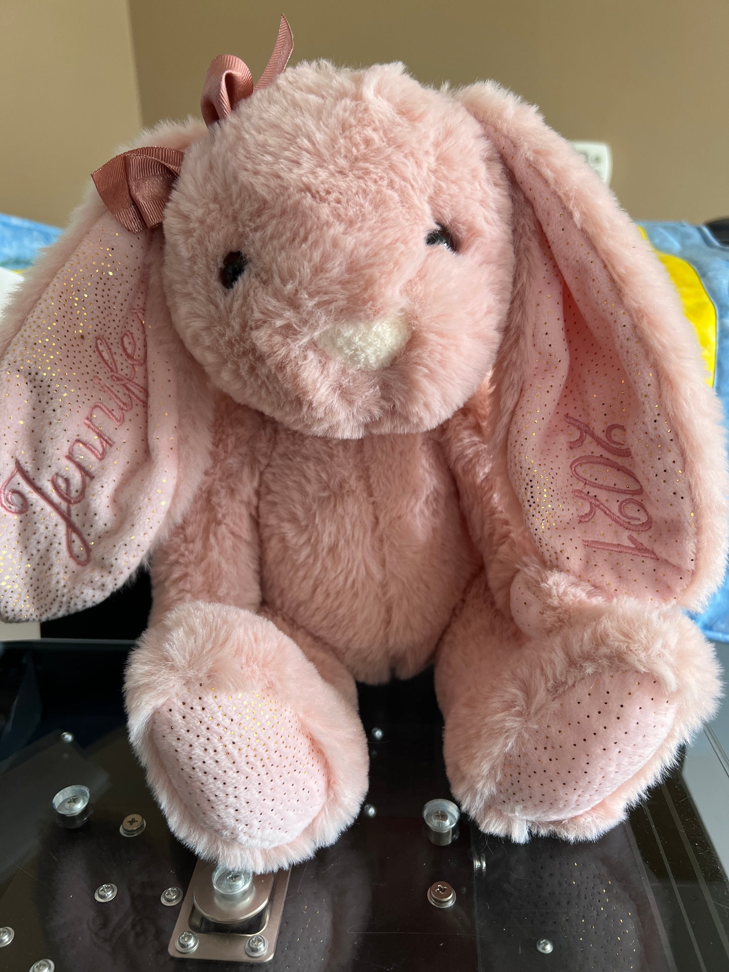 Easter Bunny Personalized - 16" Aqua