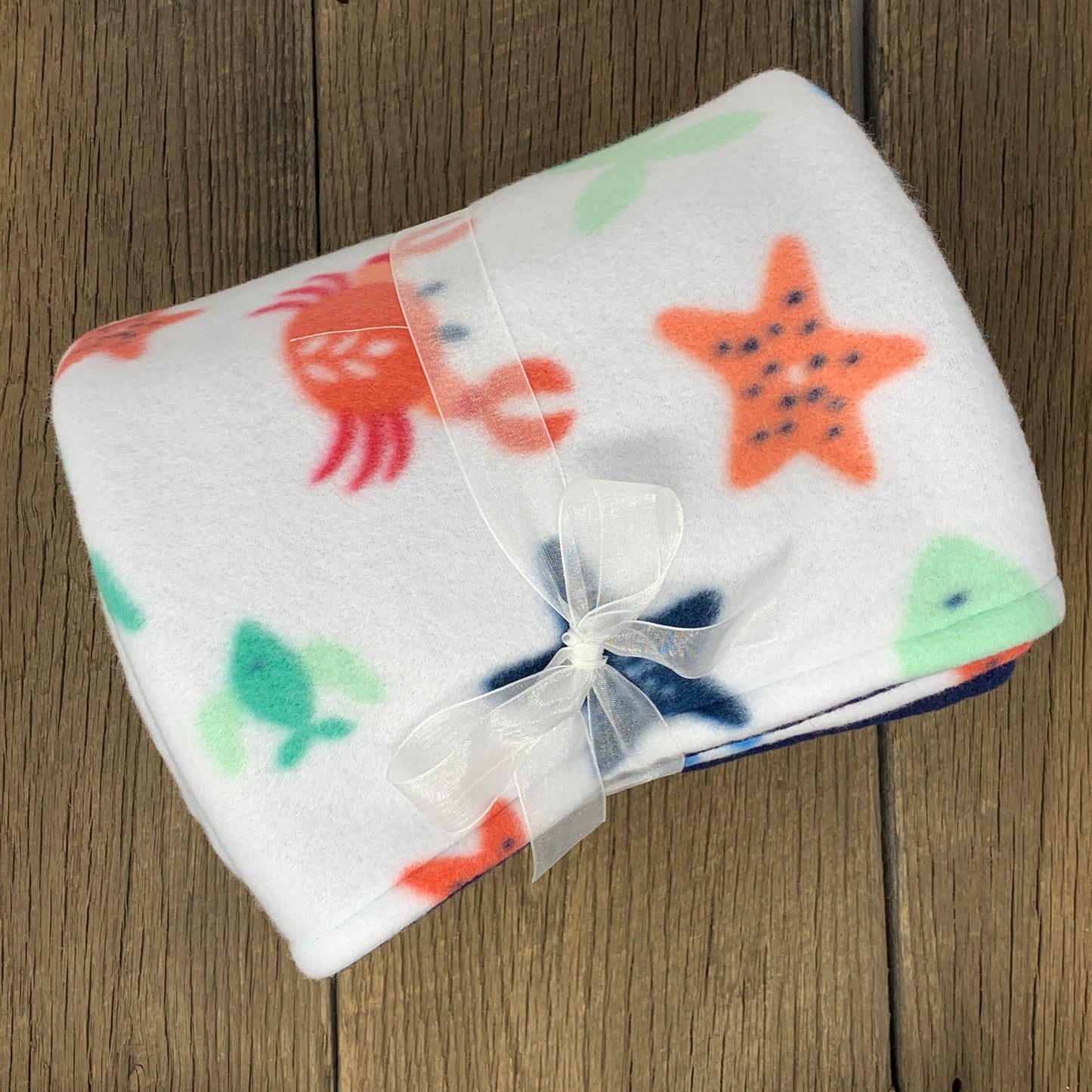 Fleece Baby Blanket - Sea Animals