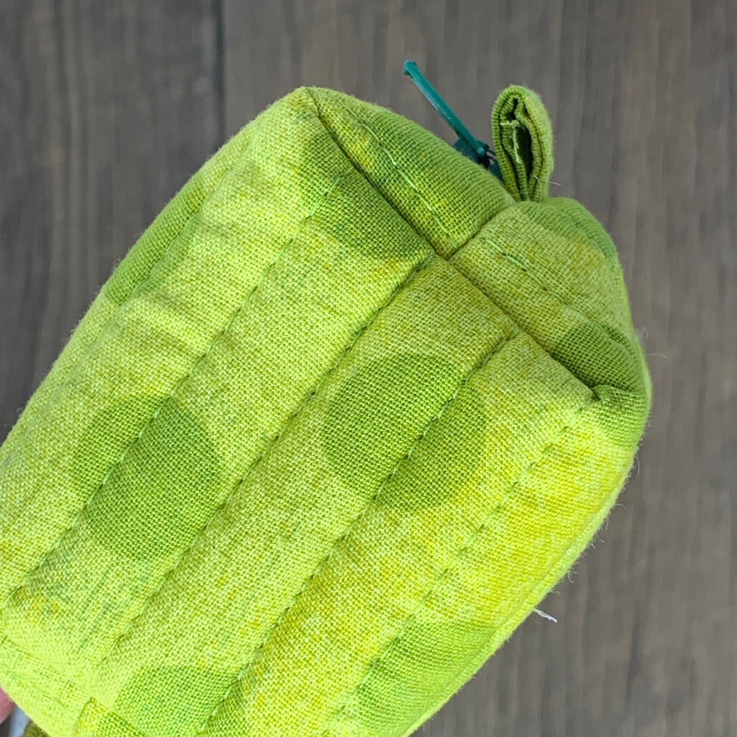 Zipper Bag - Itty Bitty Boxy Pouch, Lime