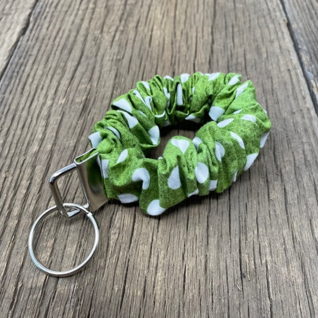 Key Fob - Expandable Wristlet, Olive Dot