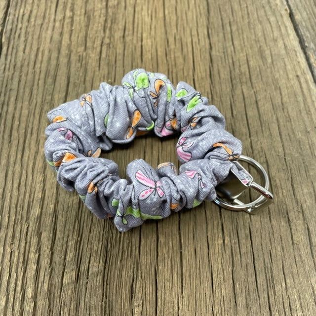 Key Fob - Expandable Wristlet, Gray Butterfly