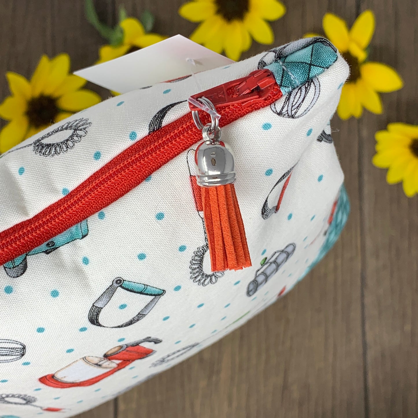 Zipper Bag - Retro Red, Medium