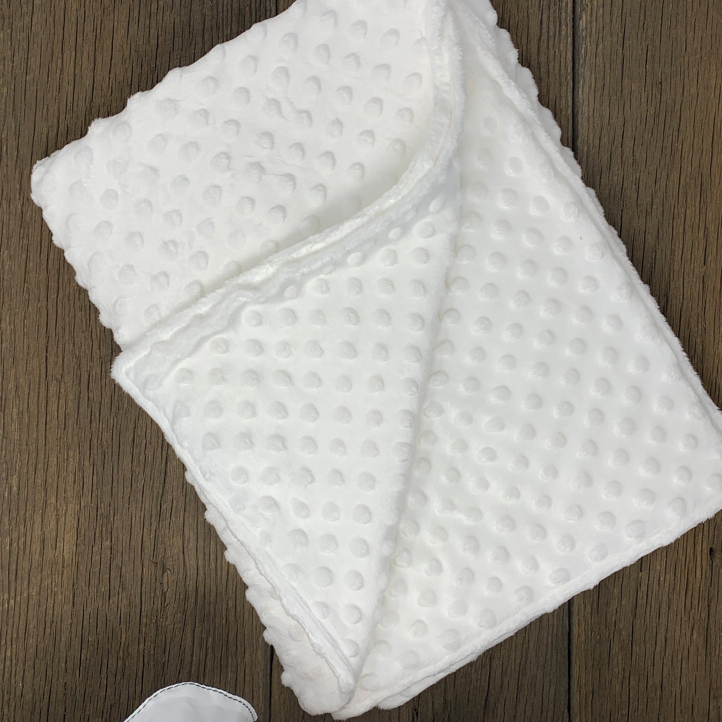 Baby Blanket - White Minky