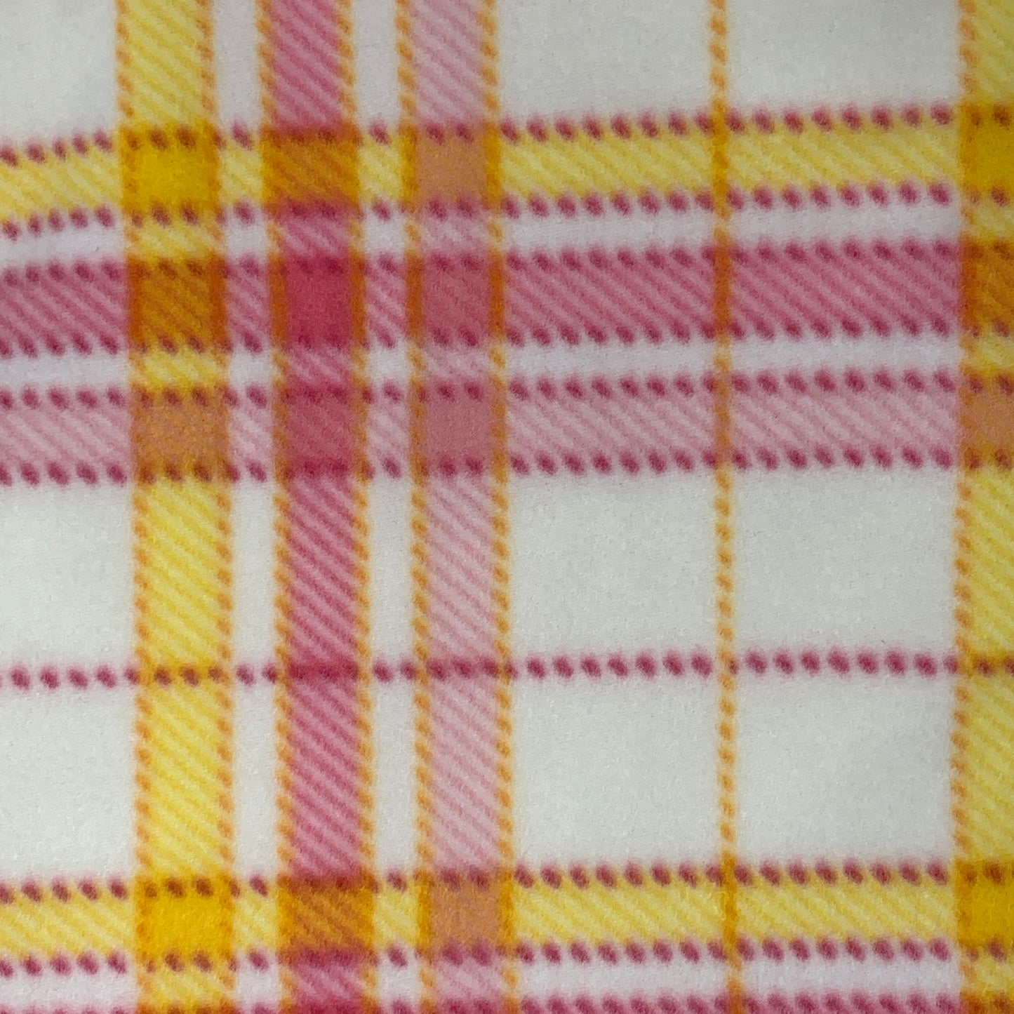 Fleece Baby Blanket - Pink Plaid