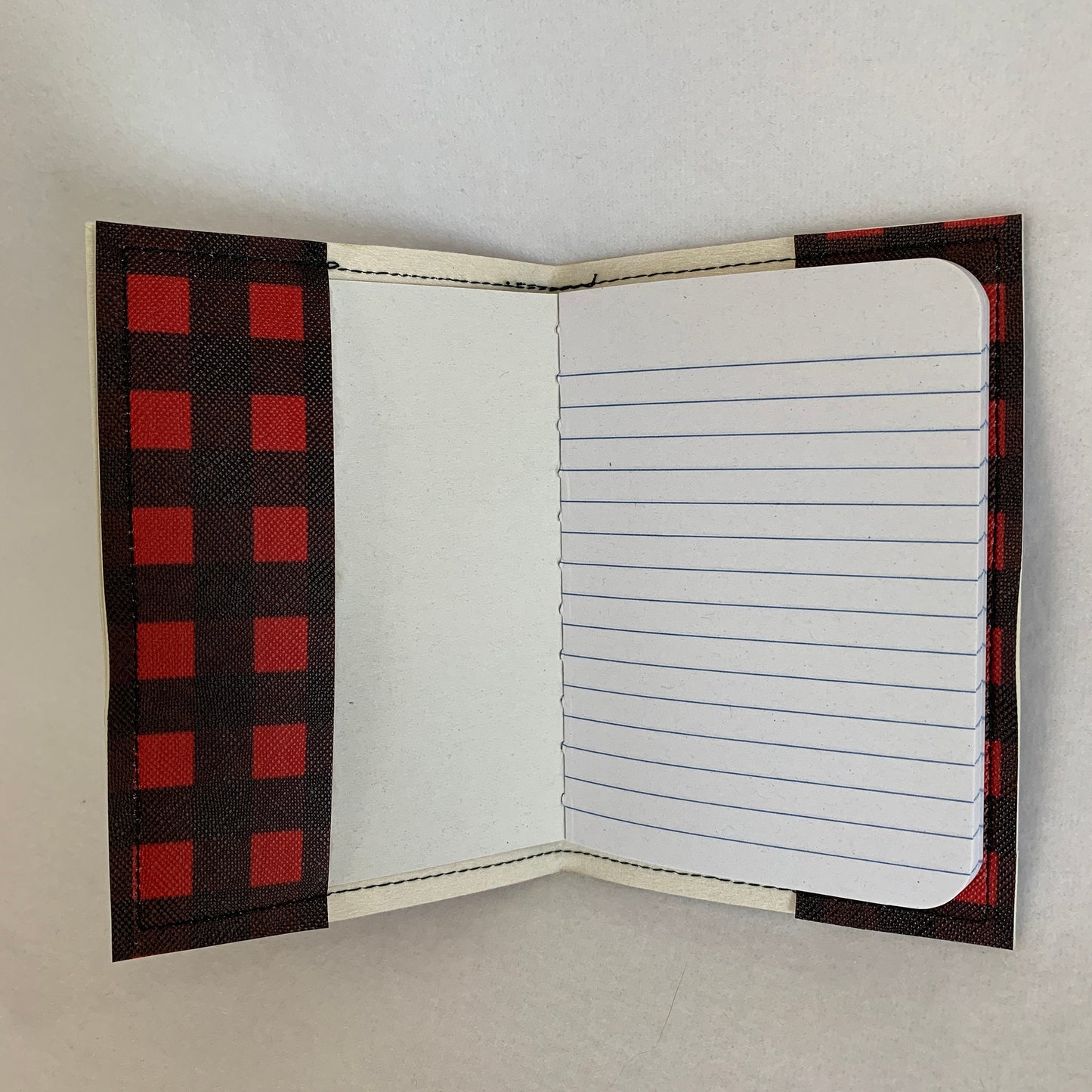 Notebook Cover - Buff Plaid Blk