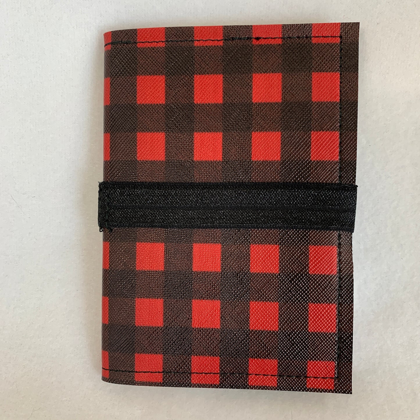 Notebook Cover - Buff Plaid Blk