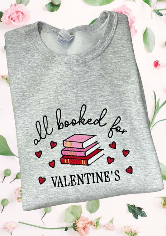 Sweatshirt - Valentines, All Booked Up