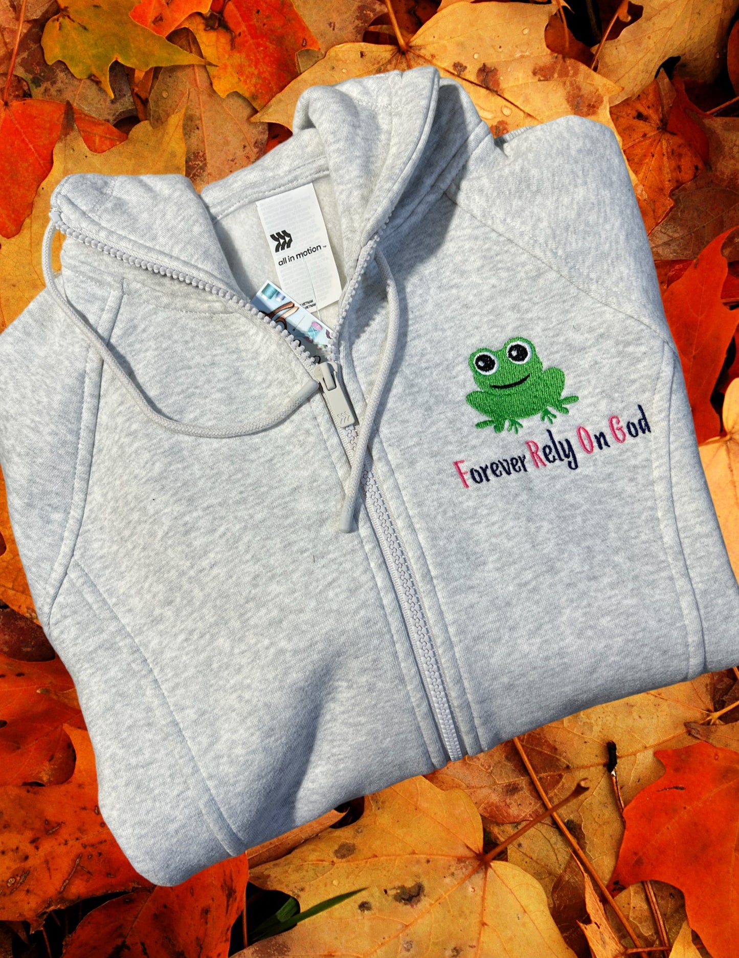 Zip Hoodie - FROG/Gray