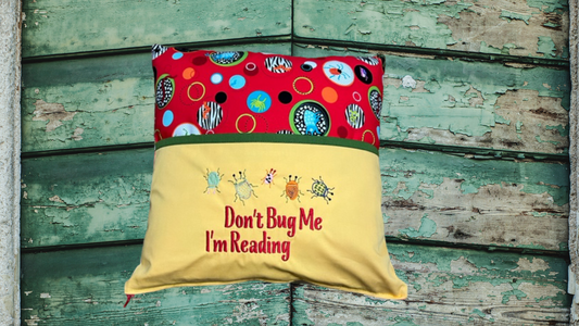 14" Pocket Pillow- Don't Bug Me