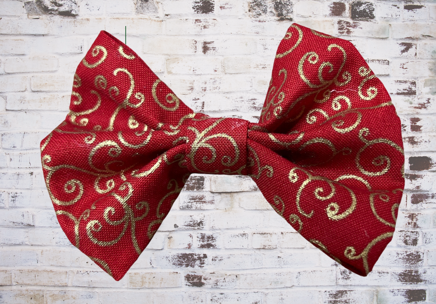 Hair Bow, 4" Christmas Swirl Hair Bow