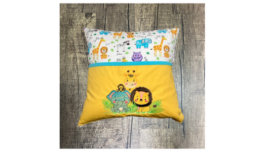 14" Pocket Pillow-Zoo Animals