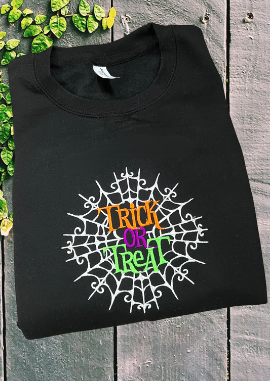 Sweatshirt - Glow in the Dark Trick or Treat, Black