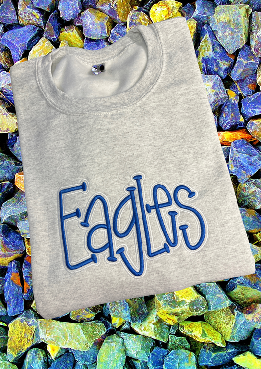 3D Puff Sweatshirt - Eagles, Ash