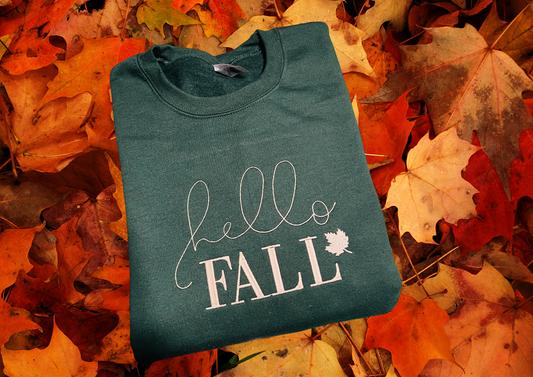 Sweatshirt - Hello FALL/Evergreen