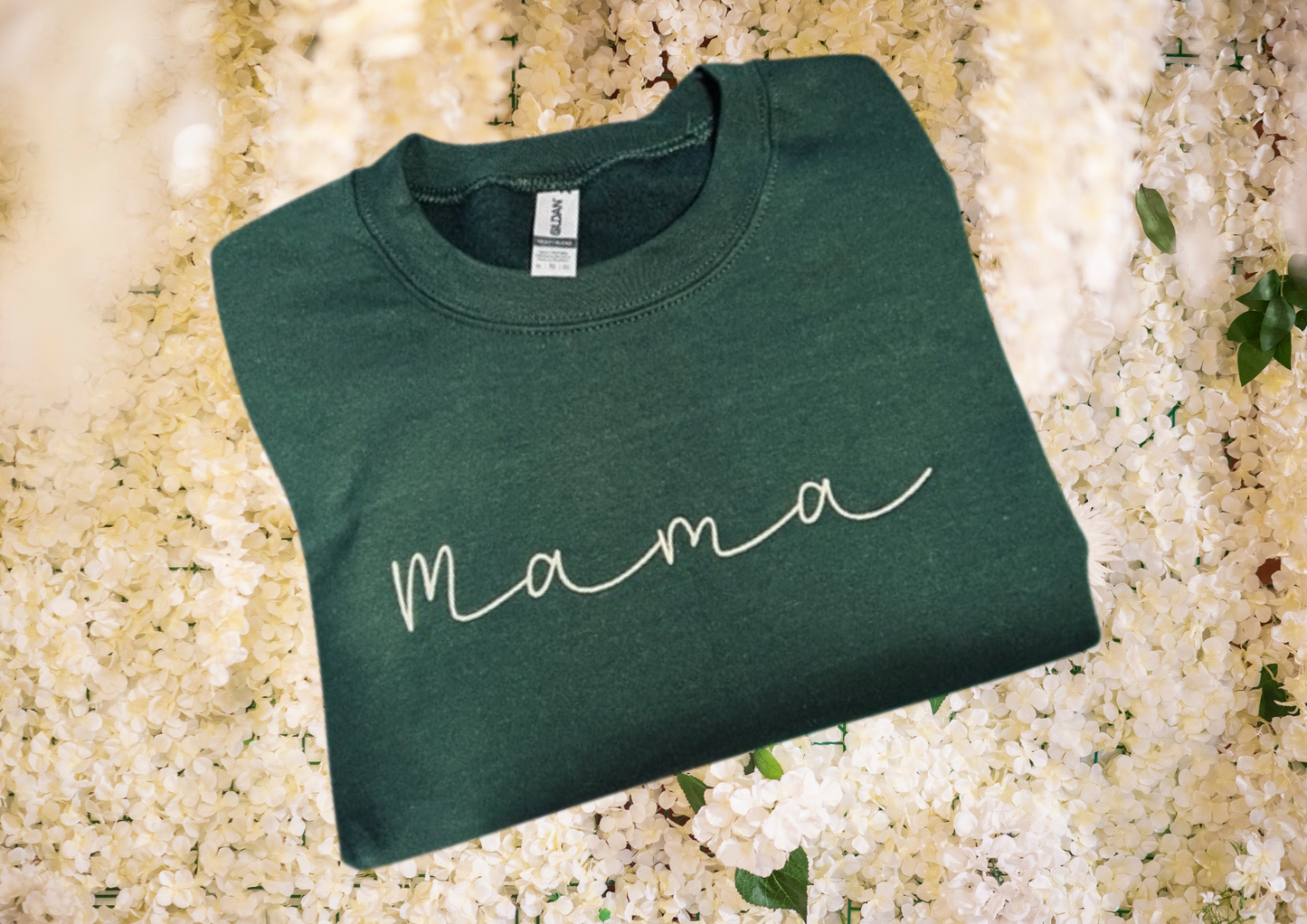 Sweatshirt - Mama Script/Evergreen