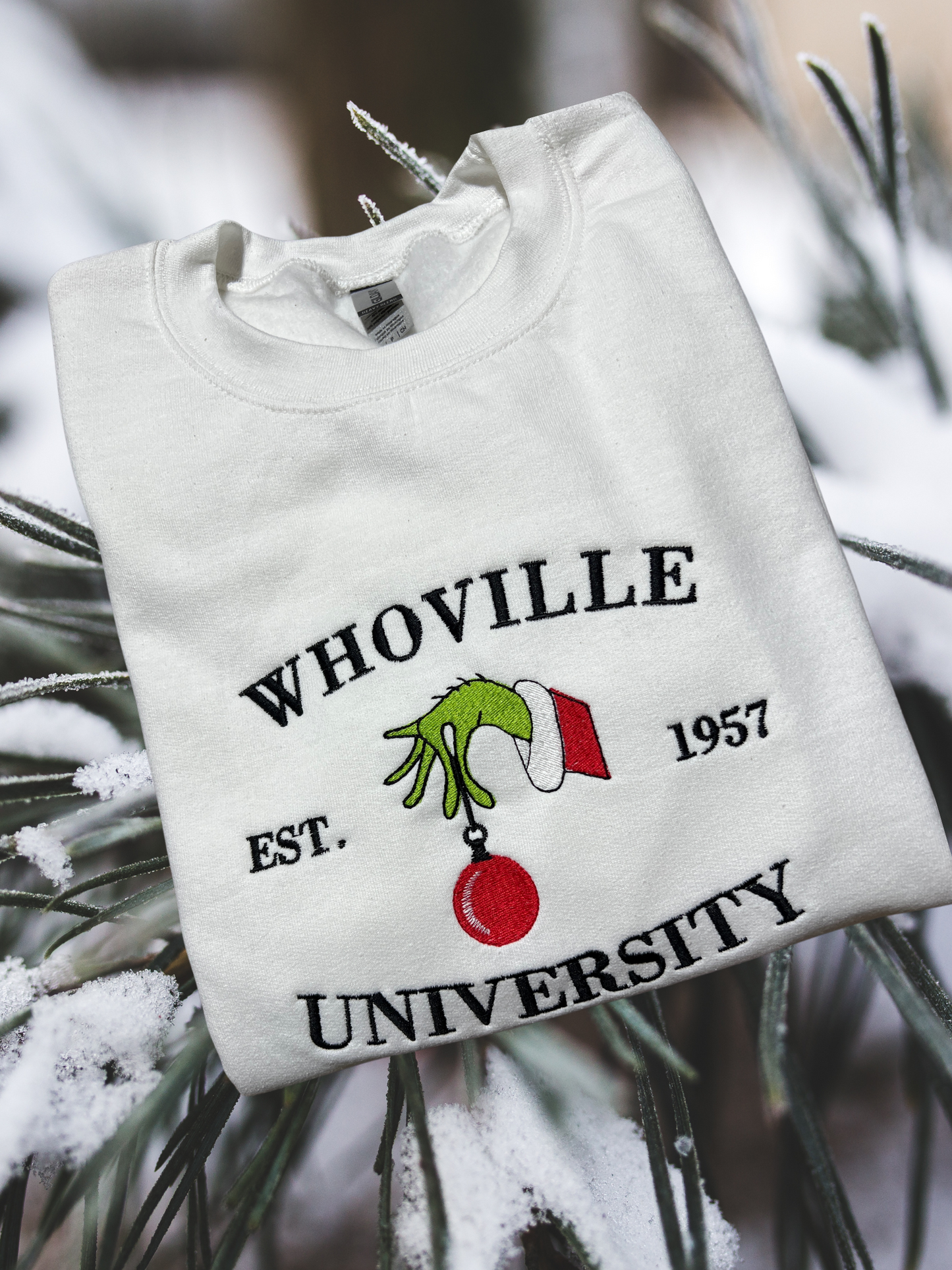 Sweatshirt - Who University/White