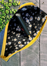 Load image into Gallery viewer, Denim Pocket Bees, Bright Yellow
