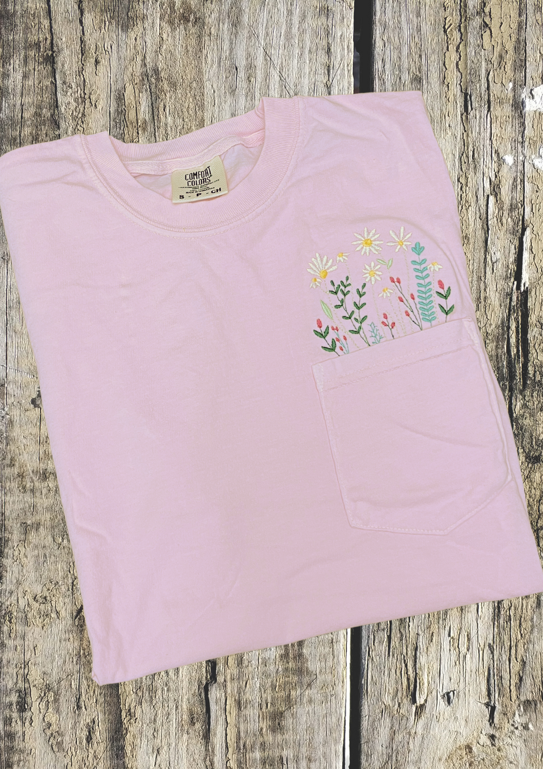 Pocket Short Sleeve T-Shirt - Wildflower, Blossom