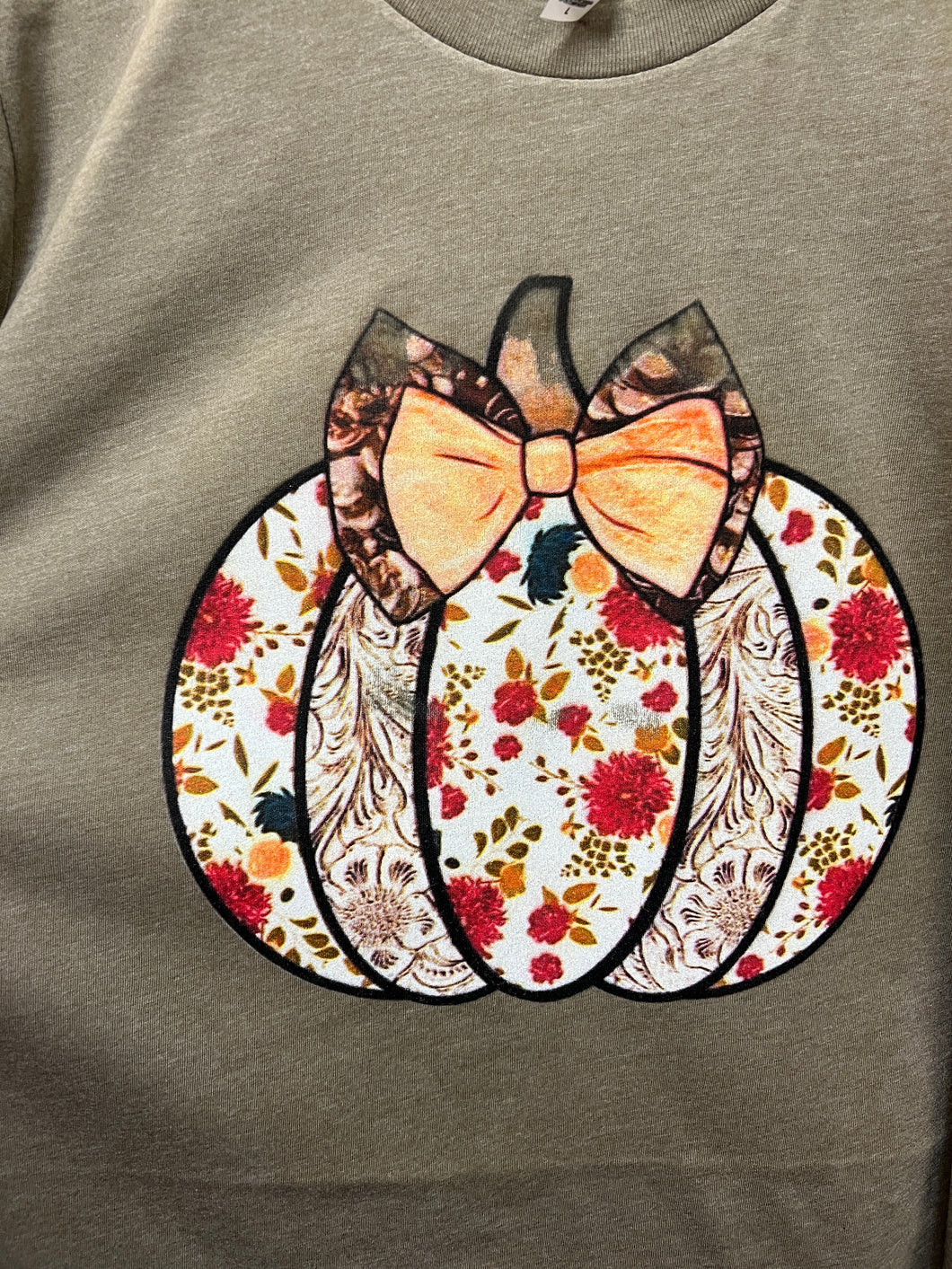 T-shirt - Fabric Pumpkin, Heather Olive