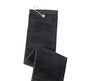 Golf Towel - Black w/embroidered ball & tee