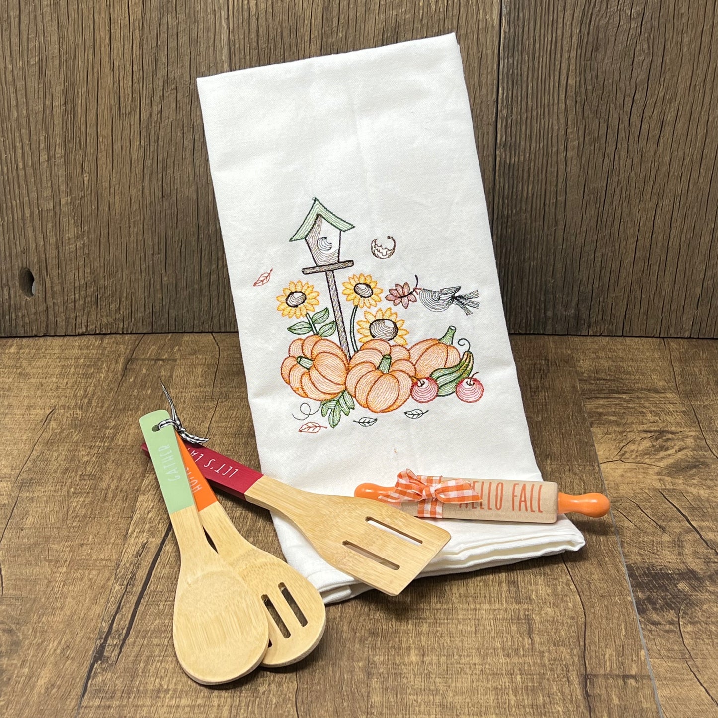 Kitchen Towel - Pumpkin Light
