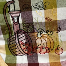 Load image into Gallery viewer, Kitchen Towel - Apple Basket Plaid
