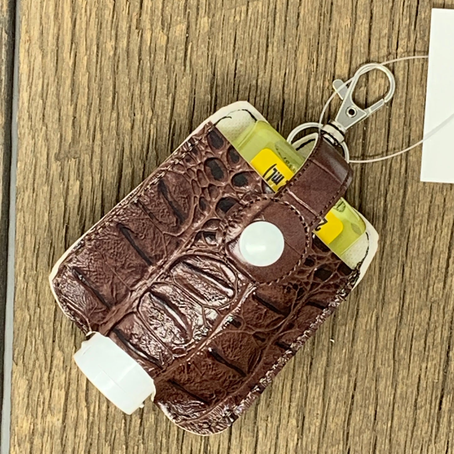 Sanitizer Holder w/Sanitizer included - Brown