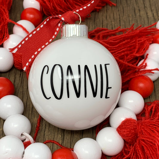 Ornament - Personalized White