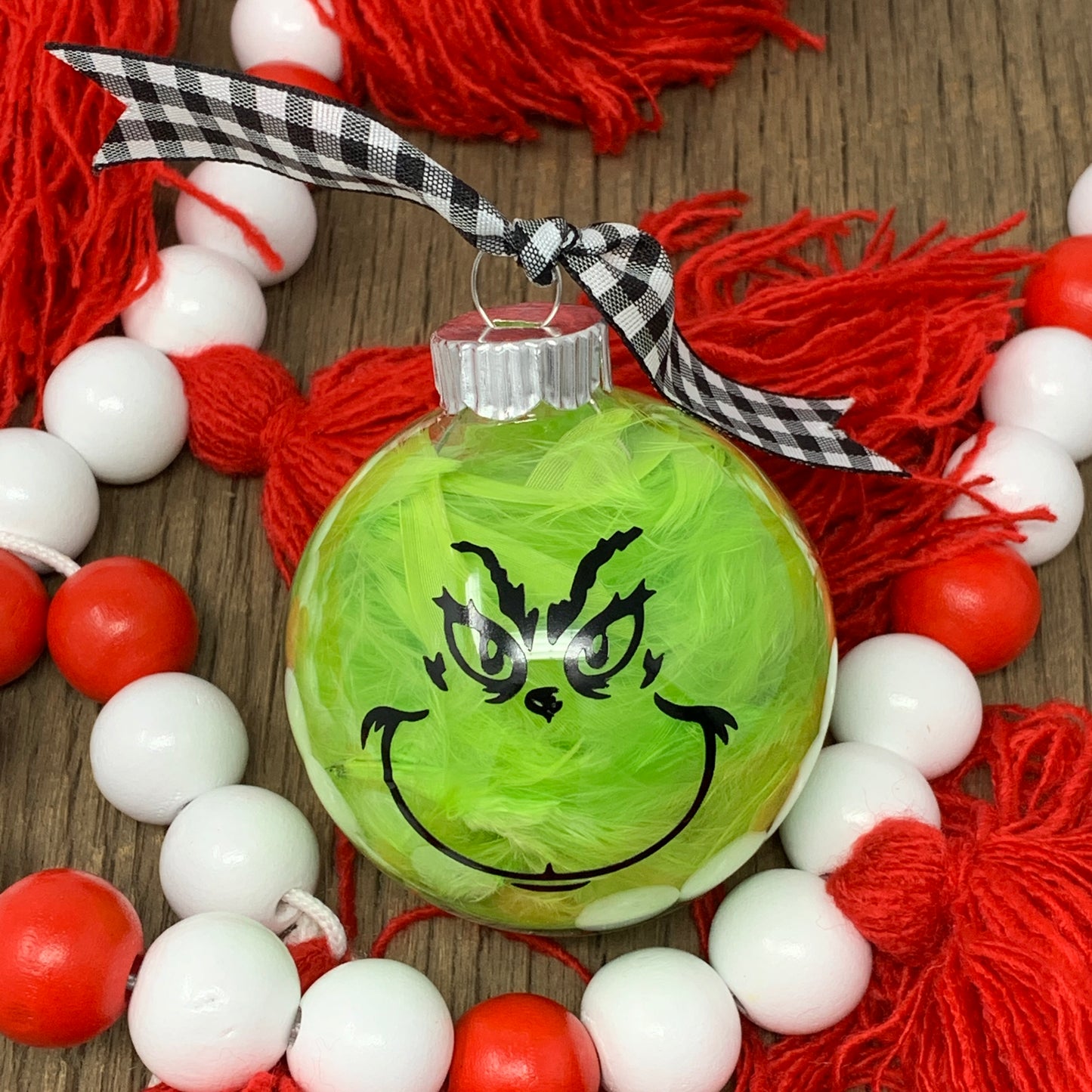 Ornament - Mean Green Feathers