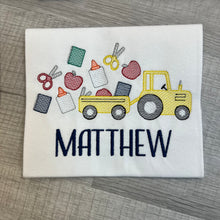 Load image into Gallery viewer, Childrens T-shirt - School Tractor

