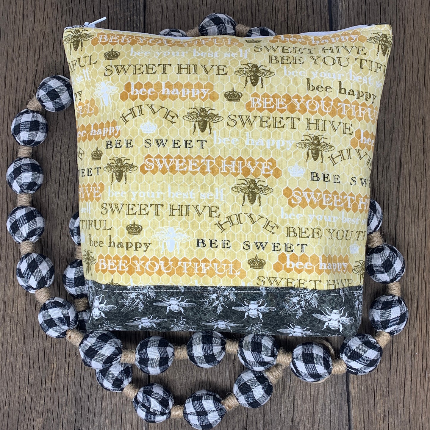 Zipper Bag - Sweet Hive, Large