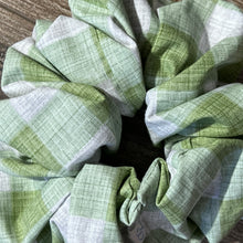 Load image into Gallery viewer, XL Scrunchie - Green Plaid
