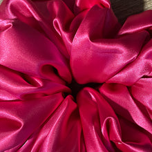 Load image into Gallery viewer, XL Scrunchie - Hot Pink Satin
