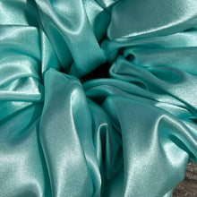 Load image into Gallery viewer, XL Scrunchie - Aqua Satin
