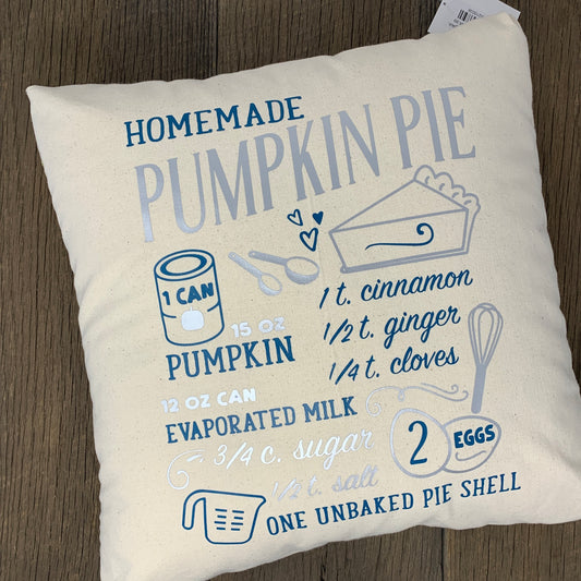 16" Pillow-Pumpkin Pie