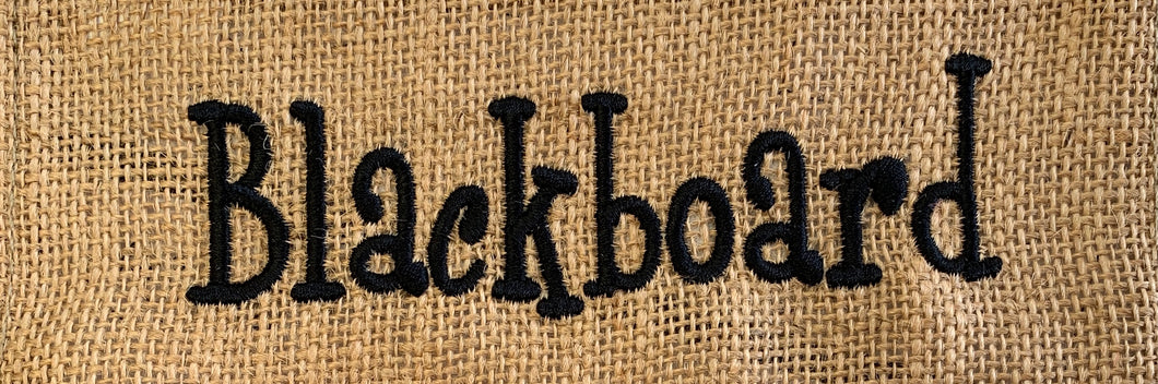 Embroidery - BLACKBOARD