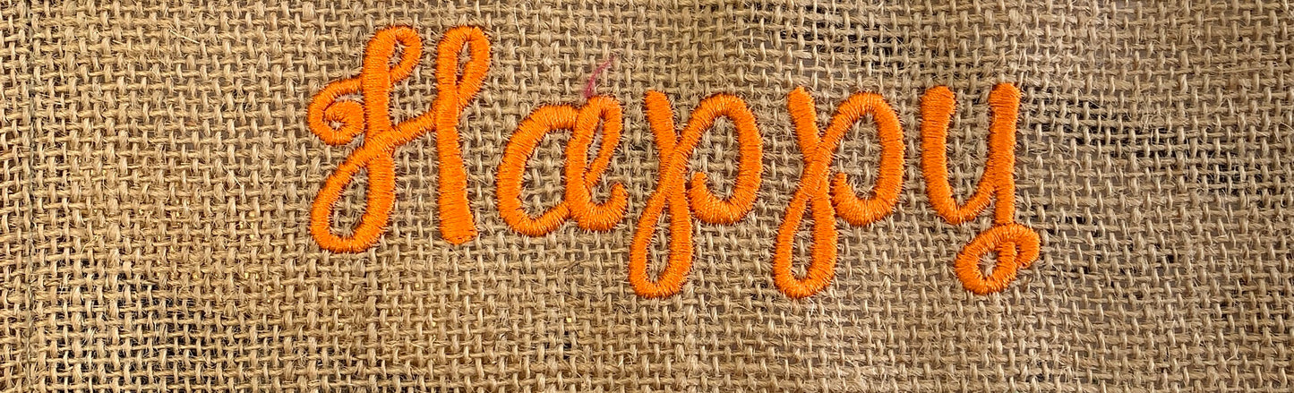 Embroidery - HAPPY