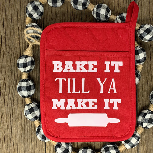 PotHolder - Bake it Red/White