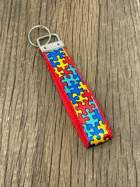 Key Fob - Red Puzzle