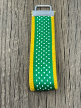 Load image into Gallery viewer, Key Fob - Yellow, Green Dot
