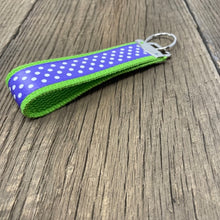 Load image into Gallery viewer, Key Fob - Lime, Purple Dot

