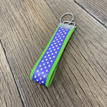 Load image into Gallery viewer, Key Fob - Lime, Purple Dot
