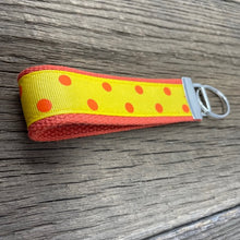 Load image into Gallery viewer, Key Fob - Orange, Yellow Dot
