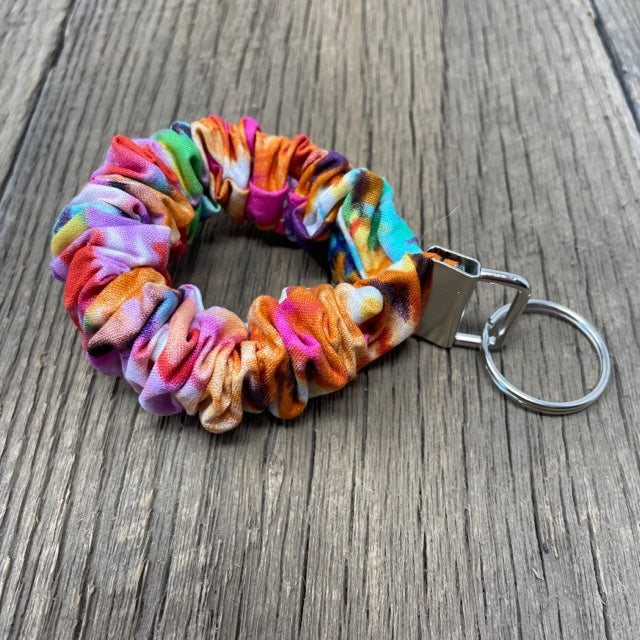 Key Fob - Expandable Wristlet, Bright Tie Dye