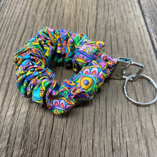 Load image into Gallery viewer, Key Fob - Expandable Wristlet, Bright Zentangle
