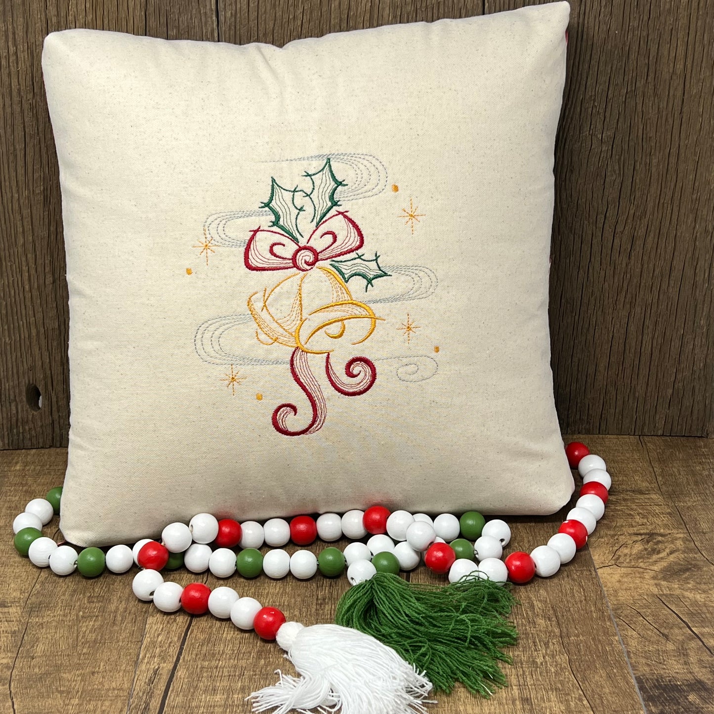 16" Pillow- Christmas Bells