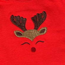 Load image into Gallery viewer, Baby Gown - Childrens Embroidered Reindeer

